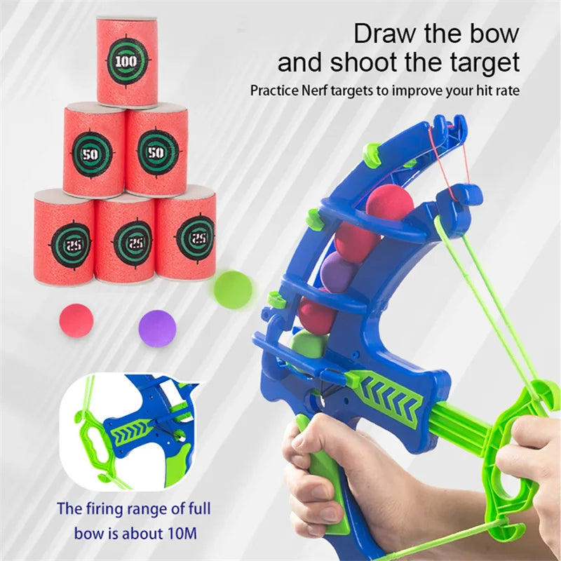 Kids Sports Toys Soft Bullet Target Practice Educational Outdoor Toys For Boys Girls Birthday Christmas Gift