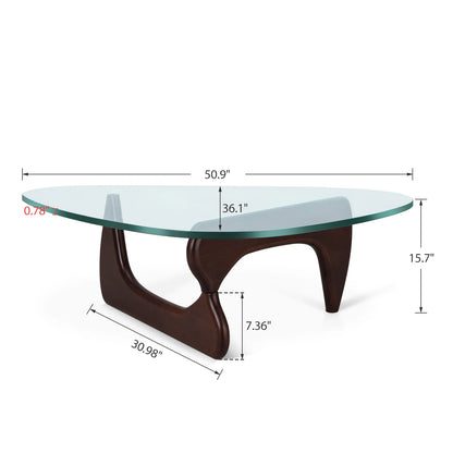 Home Coffee Table Irregular Glass Side Table Modern Simple Dining Table For Bedroom Living Room Furniture Sofa Side Desk Table