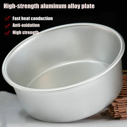 4-12 inch Aluminum Round Cake Bakeware solid bottom Chiffon Cake die for aluminum alloy Home baking cake mold pan cake tin