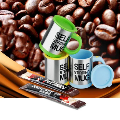 400ml Mugs Automatic Electric Lazy Self Stirring Mug Cup Coffee Milk Mixing Mug Smart Stainless Steel Juice Mix Cup Drinkware