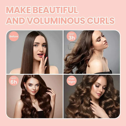 Heatless Hair Curlers Curling Rod Headband No Heat Hair Rollers Lazy Curls with Hook Sleeping Soft Flexi Rods Hair Styling Tools