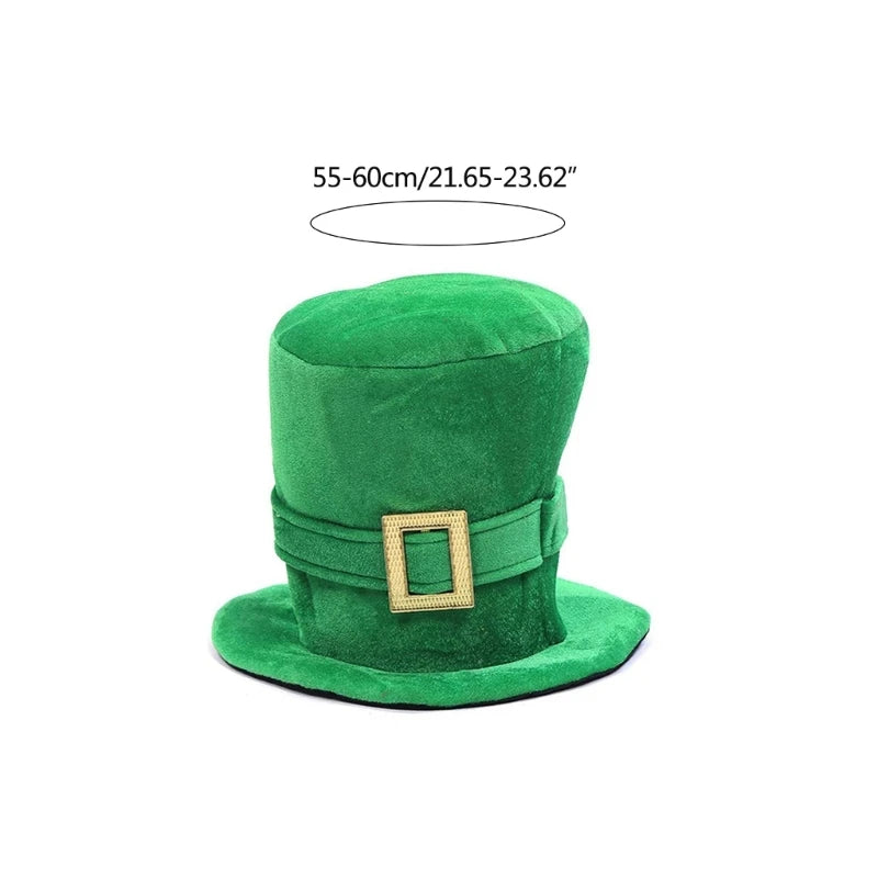 St Patricks Day Accessories Patricks Day Costume Green Top Hat Fashionable Irish Festival Fashionable Adults Accessory