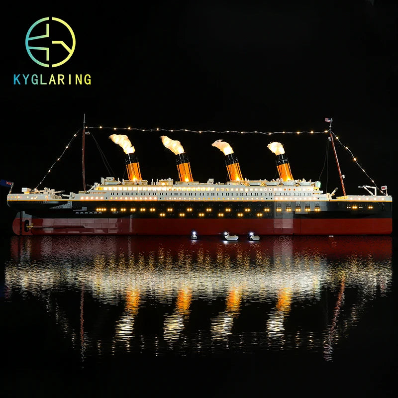 LED Light Set For Creative 10294 Titanic Royal Cruise Boat Classic Movie Ship Model Collectible Figures Bricks No Building Block