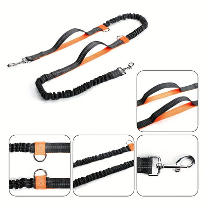 Dog Running Leashes Hands Freely Jogging Pull Lead Dog Accessories Leash For Large Dogs Traction Rope Pet Dog Supplies