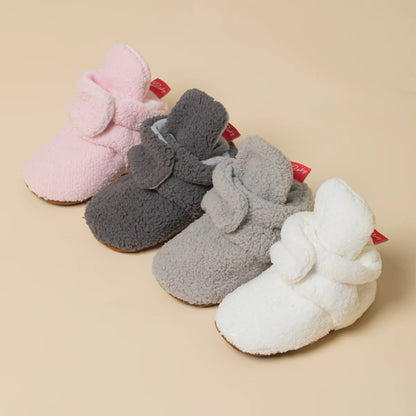 KIDSUN Newborn Baby Socks Shoes Boy Girl Star Toddler First Walkers Booties Cotton Comfort Soft Anti-slip Warm Crib Shoes 0-18m