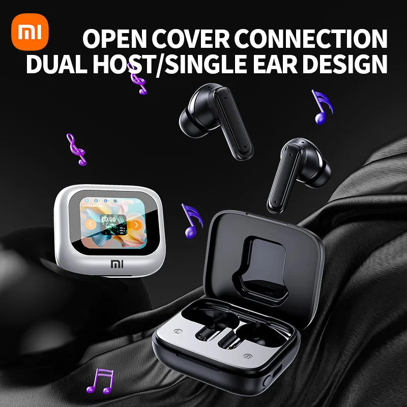 XIAOMI New Full In Touch Screen Headphone ANC E18 Pro Bluetooth5.4 Noise Cancelling Earphone Wireless InEar ENC Earbuds With Mic