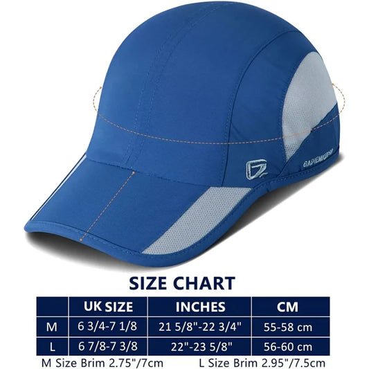 【GADIEMKENSD】 Unstructured Quick Dry Sports Cap Summer Sun Hat for Unisex UV Protection Baseball Caps M37