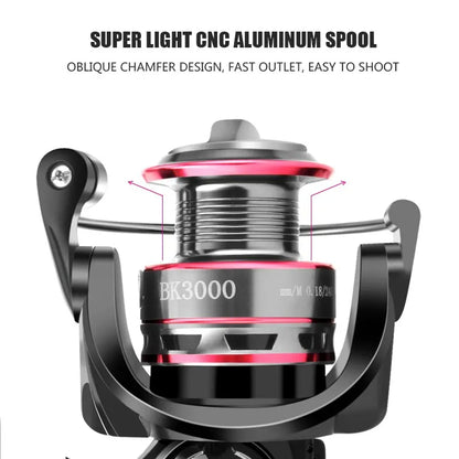 Huidiao Fishing Reel 1000-7000 Spinning Reel Stainless Steel Bearing Spinning Fishing Reel 8KG Max For Sea Fishing Carp Fishing