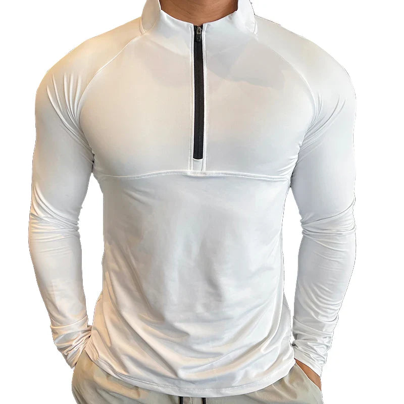 Men's Quick Dry Running Long Sleeve Half Zip