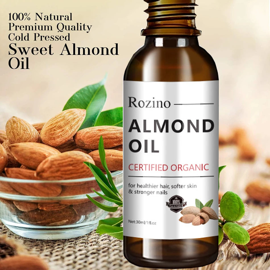 30ml Natural Organic Almond Oil Anti Wrinkles Face Oil Relaxing Therapeutic Massage Oil Firming Skin Body Oil Skin Care Products