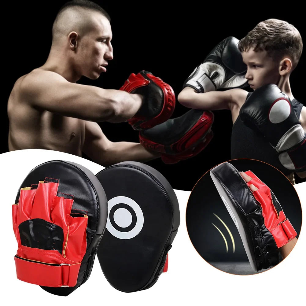 Kick Boxing Gloves Pad PU Leather Punch Target Bag for Adults Kids MMA Karate Muay Thai Free Fight Sanda Training Equipment