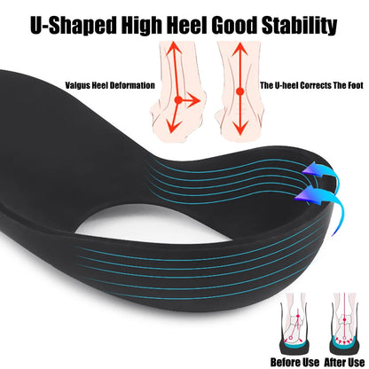 Orthotic Insoles for Plantar Fasciitis Pain Relief Therapy Flat Feet Arch Support Insoles for Shoes Women Men XO-Legs Corrector