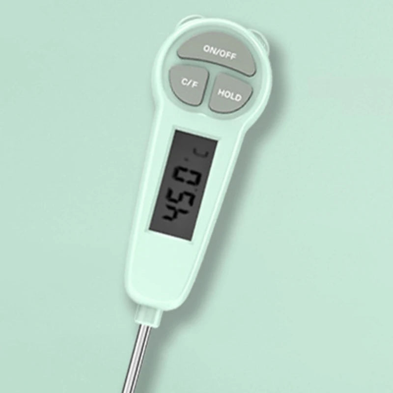 Thermometer for Food Baby Bath Water Formula Digital Thermometer Meat Oil Digital Thermometer with LCD Display Screen