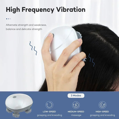 Electric Scalp Head Massager Red Light Therapy Antistress Relax Body Massage Remove Muscle Tension Tiredness Massageador Tool