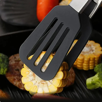 9-inch food tongs Stainless steel tongs Silicone non-stick cooking clips Outdoor Barbecue salad bread tools Kitchen accessories