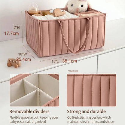 PANGDUBE Ins Style Baby Diapers Organizer Diaper Bags for Baby Essentials Diaper Stackers & Caddies Baby Organizer Storage