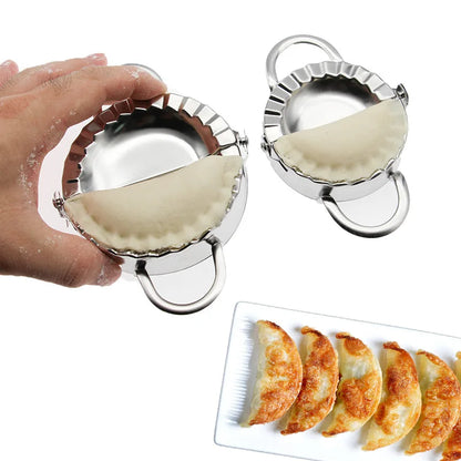 Stainless Steel Dumplings Tool Dumpling Mold Household Manual Press Kitchen Pastry Baking Dumpling Maker Accessories