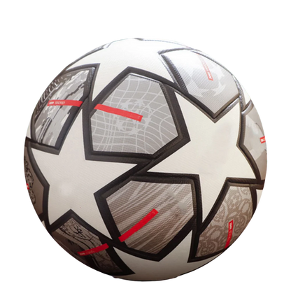 Soccer Ball Official Size 5 Three Layer Wear Rsistant Durable Soft PU Leather Seamless Football Team Match Group Train Game Play