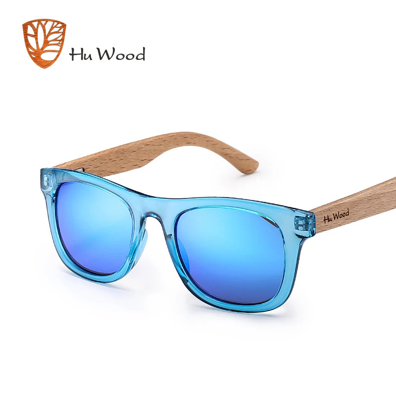 HU WOOD Brand Design Kids Children Sunglasses Multi-color Frame Wooden Sun Glasses For Child Boys Girls Sunglasses Baby GR1001