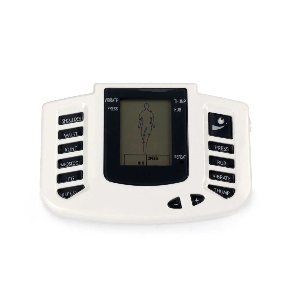 Full Body EMS Tens Muscle Electrostimulator Acupuncture Therapy Massage 16pads Digital Meridian Physiotherapy Apparatus Health