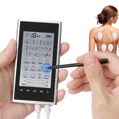 EMS Electric Muscle Stimulator Therapy 24 Modes 4 Output Channel Tens Unit Machine Physiotherapy Pulse Body Massager Dropship