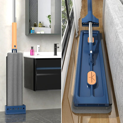 360°Rotating Flat Mop Self-contained Slide Floor Mop Microfiber Lazy No Hand-Washing Floor Floating Mop Household Cleaning Tools