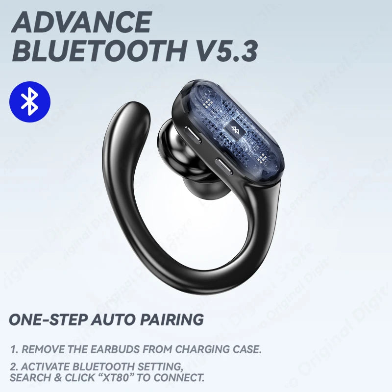 Lenovo thinkplus XT80 Wireless Earphone Bluetooth Sport TWS Noise Reduction Earbuds Headset HiFi Stereo Wireless Headphones