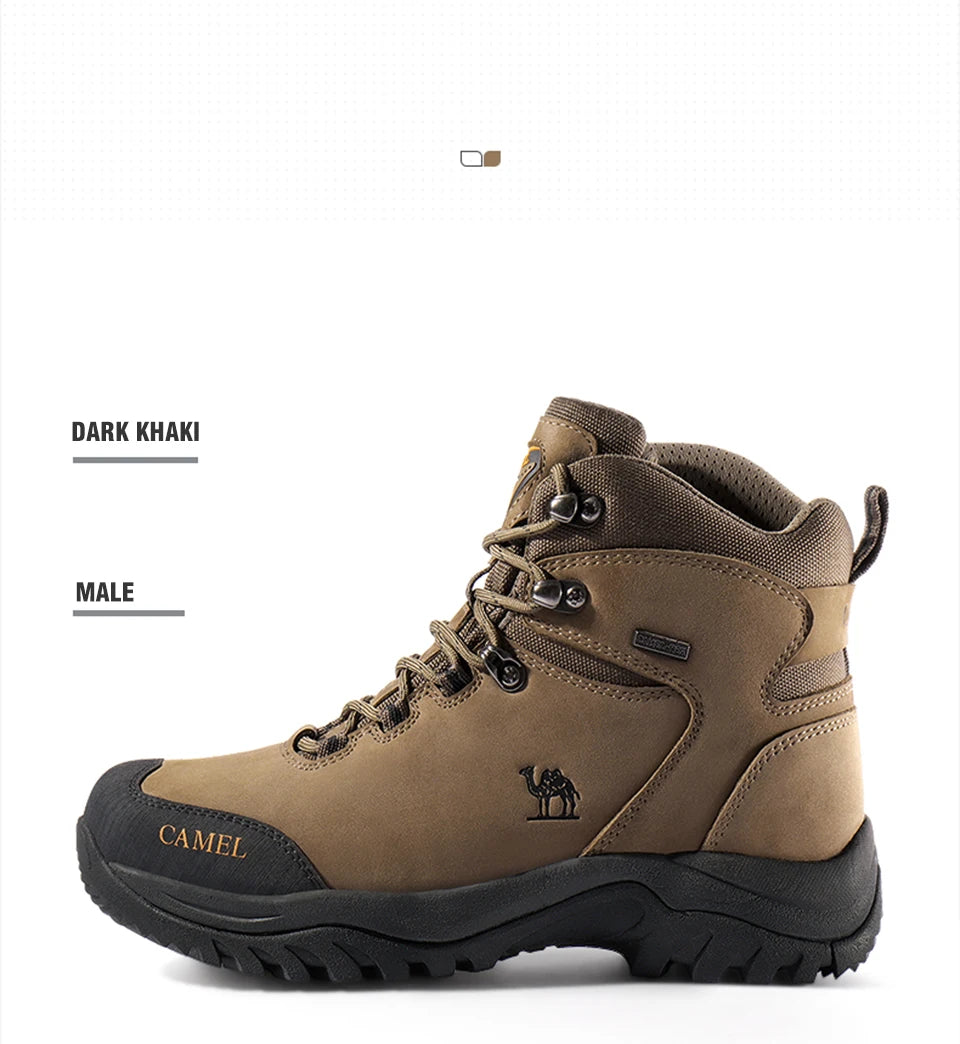 GOLDEN CAMEL Waterproof Hiking Shoes Outdoor High-top Tactical Military Boots Anti-Slip Male Sneakers Trekking Shoes For Men