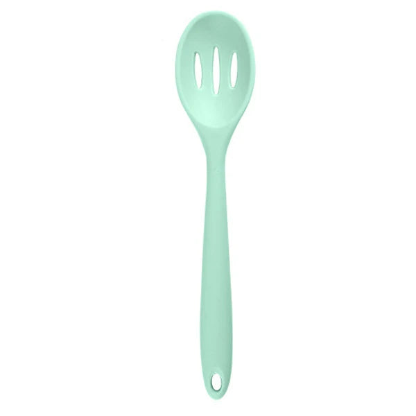 Long Handle Silicone Ladle Soup Spoon Colander Ramen Noodles Tablespoons Scoop Rice Salad Stirring Spoons Kitchen Teaspoons