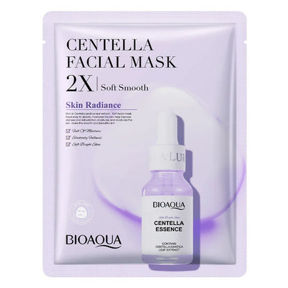 BIOAQUA Centella Collagen Face Mask VC Moisturizing Refreshing Sheet Masks Hyaluronic Acid Facial Mask Skin Care Products 20pcs