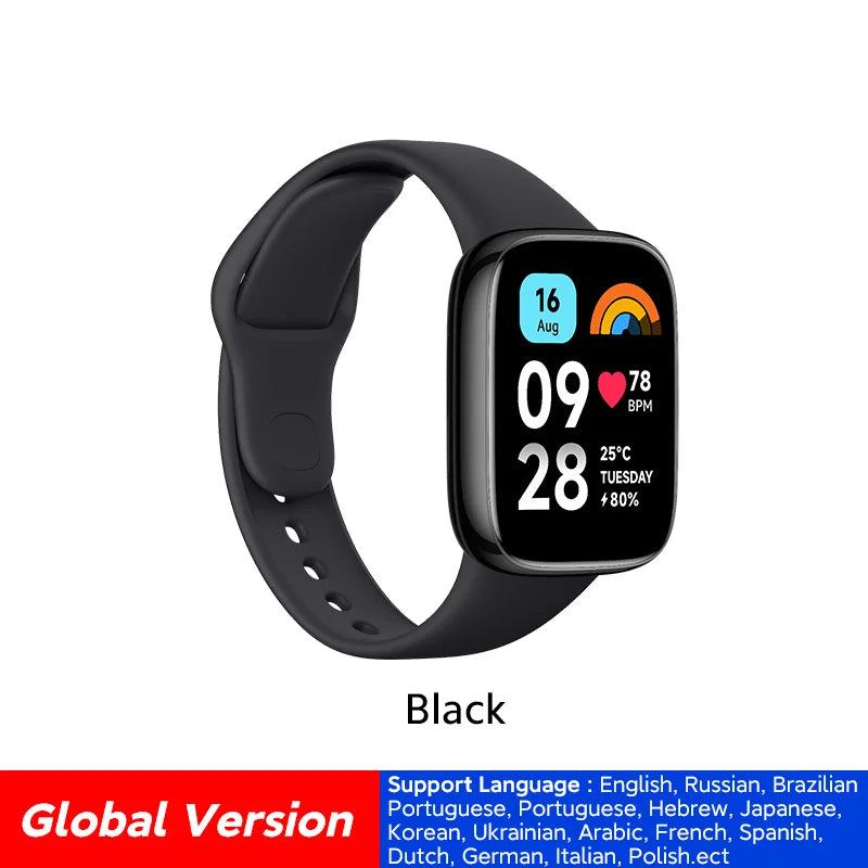 Xiaomi Redmi Watch 3 Active Global Version Smartwatch 1.83'' LCD Display Bluetooth Phone Call 12 Days Battery Blood Oxygen 5ATM