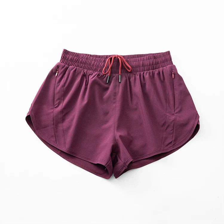 Womens High Waisted Running Shorts Quick Dry