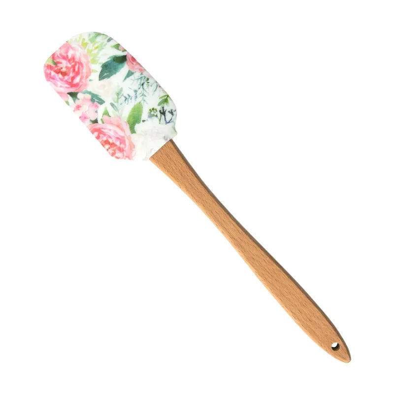 Creative Silicone Pastry Spatula Wooden Handle Cream Chocolate Pancake Baking Scraper Kitchen Cake Butter Batter Blender Mixer