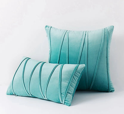 Inyahome New Art Velvet Yellow Blue Pink Solid Color Cushion Cover Pillow Cover Pillow Case Home Decorative Sofa Throw Decor
