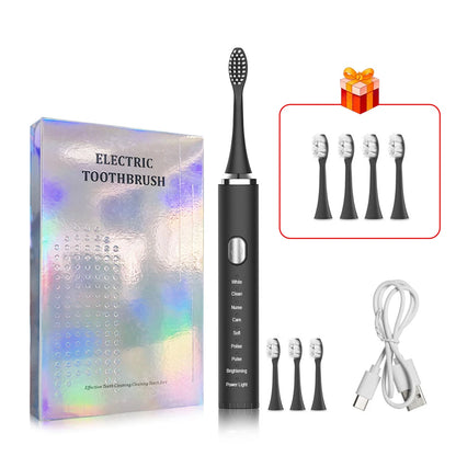 Electric Toothbrush For Teeth Brushes Sonic Vibration Dental Tooth Whitening Cleaner USB Rechargeable Oral Care Toothbrush