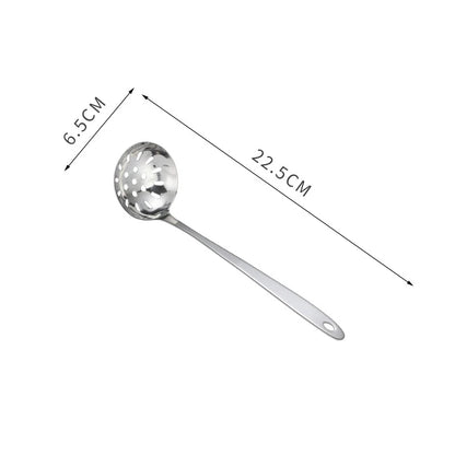 Long Handle Stainless Steel Hot Pot Spoon Colander Kitchen Soup Ladle Skimmer Ramen Scoop Tablespoons Tableware Home Utensils