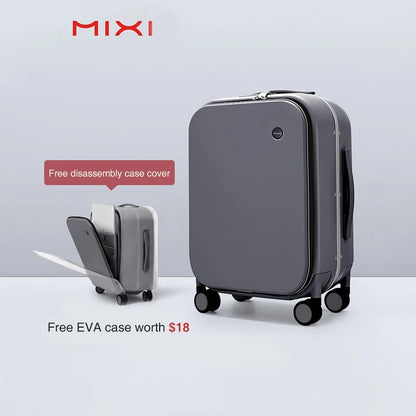 Mixi Patent Design Aluminum Frame Suitcase Carry On Rolling Luggage Beautiful Boarding Cabin 18 20 24 Inch M9260