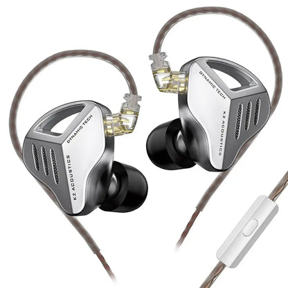 KZ ZVX Earphones Dynamic HIFI Bass Earbuds In Ear Monitor Headphones Sport Noise Cancelling Headset