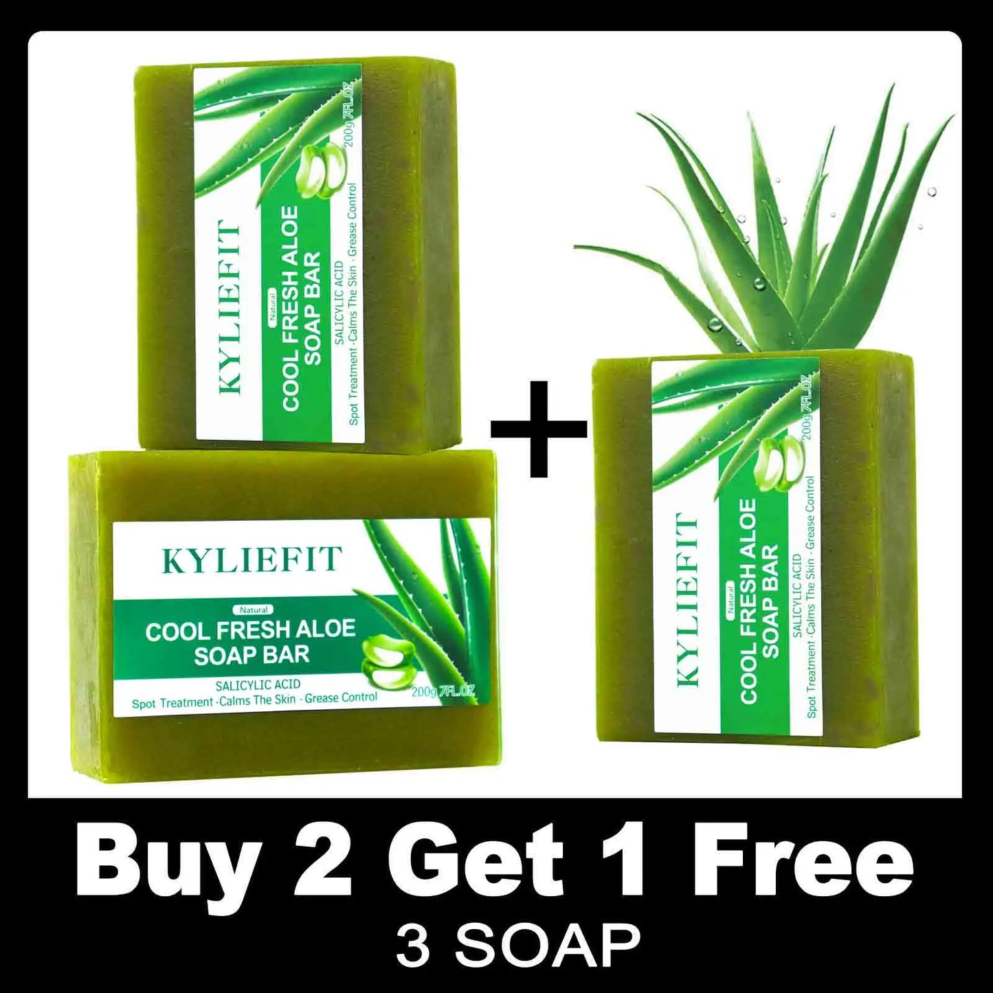 Naturally Moisturizing Bath Soap, Whitening, Skin Radiant, Vegan, Handmade with Aloe Vera, Face & Body Scrub Bathrooms Bar