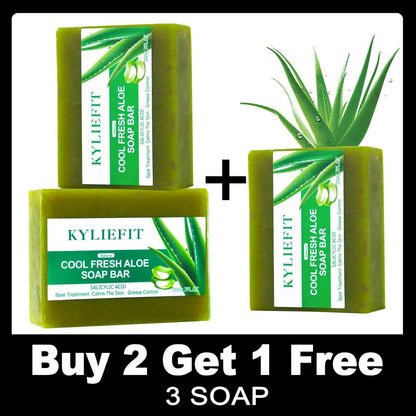 Naturally Moisturizing Bath Soap, Whitening, Skin Radiant, Vegan, Handmade with Aloe Vera, Face & Body Scrub Bathrooms Bar