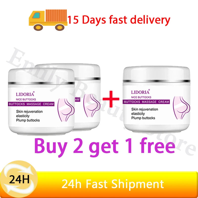 Natural Buttock Augmentation Cream Effective Butt Enlargement Growth Lift Up Ass Firm Breast Bigger Sexy Body Lotion For Women