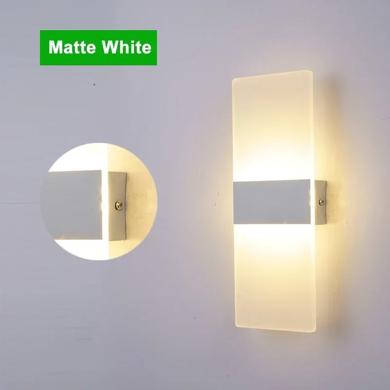 LED Wall Light 220V 110V Bedroom Bedside Light Living Room Balcony Aisle Wall Lamp Corridor Wall Sconce Lamp