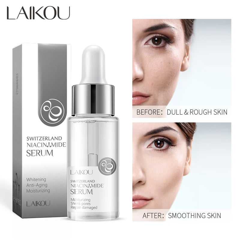 LAIKOU 17ML Japan Sakura Serum Nourish Essense Oil Control Pure 24K Gold Vitamin C Hyaluronic Acid Moisturing Skin Care Facecare