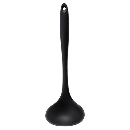 Long Handle Silicone Soup Spoon Large Ramen Noodles Tablespoons Hot Pot Porridge Ladle Scoop Kawaii Japanese Kitchen Utensils