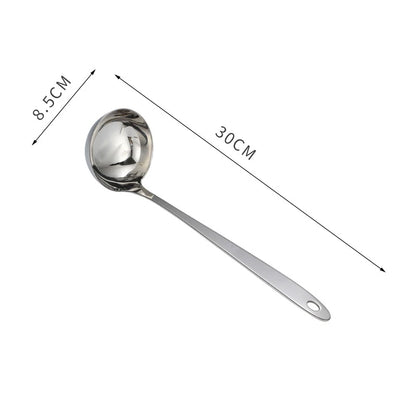 Long Handle Stainless Steel Hot Pot Spoon Colander Kitchen Soup Ladle Skimmer Ramen Scoop Tablespoons Tableware Home Utensils