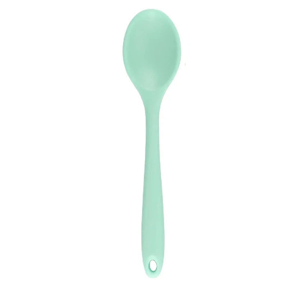 Long Handle Silicone Ladle Soup Spoon Colander Ramen Noodles Tablespoons Scoop Rice Salad Stirring Spoons Kitchen Teaspoons