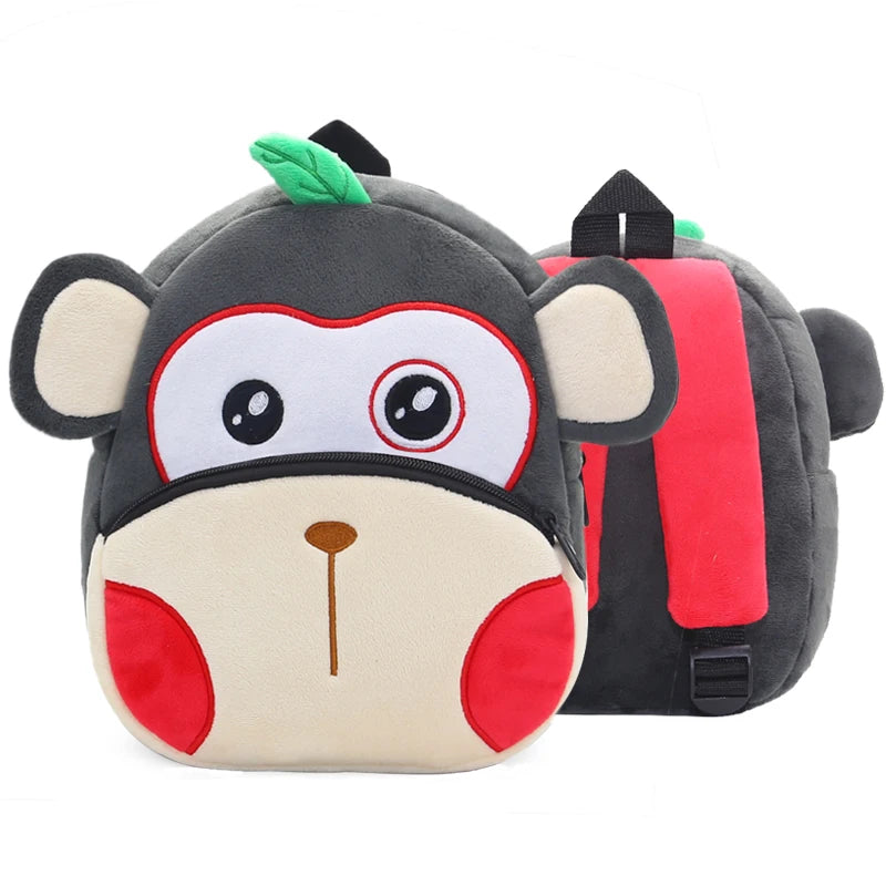 Cartoon cute plush backpack animal backpack boy girl school backpack outing leisure bag