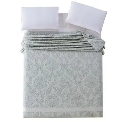 Summer Blankets For Beds 100% Cotton Solid Color Towel Blanket Twin Full Queen Size Bedspread Thread Blanket On The Bed