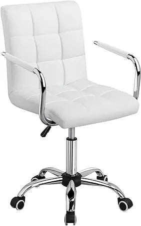 Modern Faux Leather/Velvet Office Desk Chair with Low/Mid-back/with Wheels Modern Office Chair Adjustable Home Computer Chair