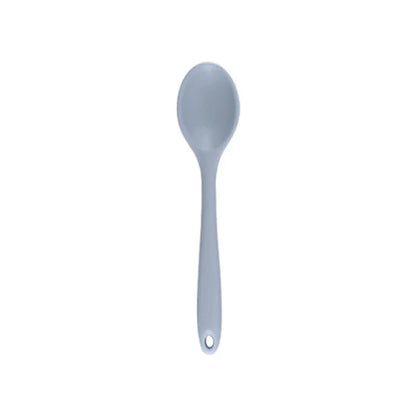 Long Handle Silicone Ladle Soup Spoon Colander Ramen Noodles Tablespoons Scoop Rice Salad Stirring Spoons Kitchen Teaspoons